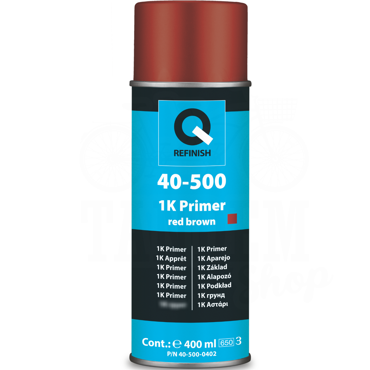 Грунт-наповнювач акриловий антикорозійний Q-REFINISH 40-500 400 мл Червоний - фото 1 Грунт-наповнювач акриловий антикорозійний Q-REFINISH 40-500 400 мл Червоний - фото 1