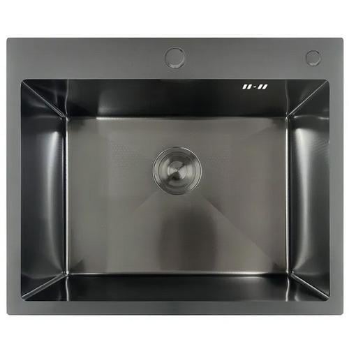 Мийка для кухні MIXXUS MH6050 з нержавіючої сталі Decor Nano-Black (MX1934)