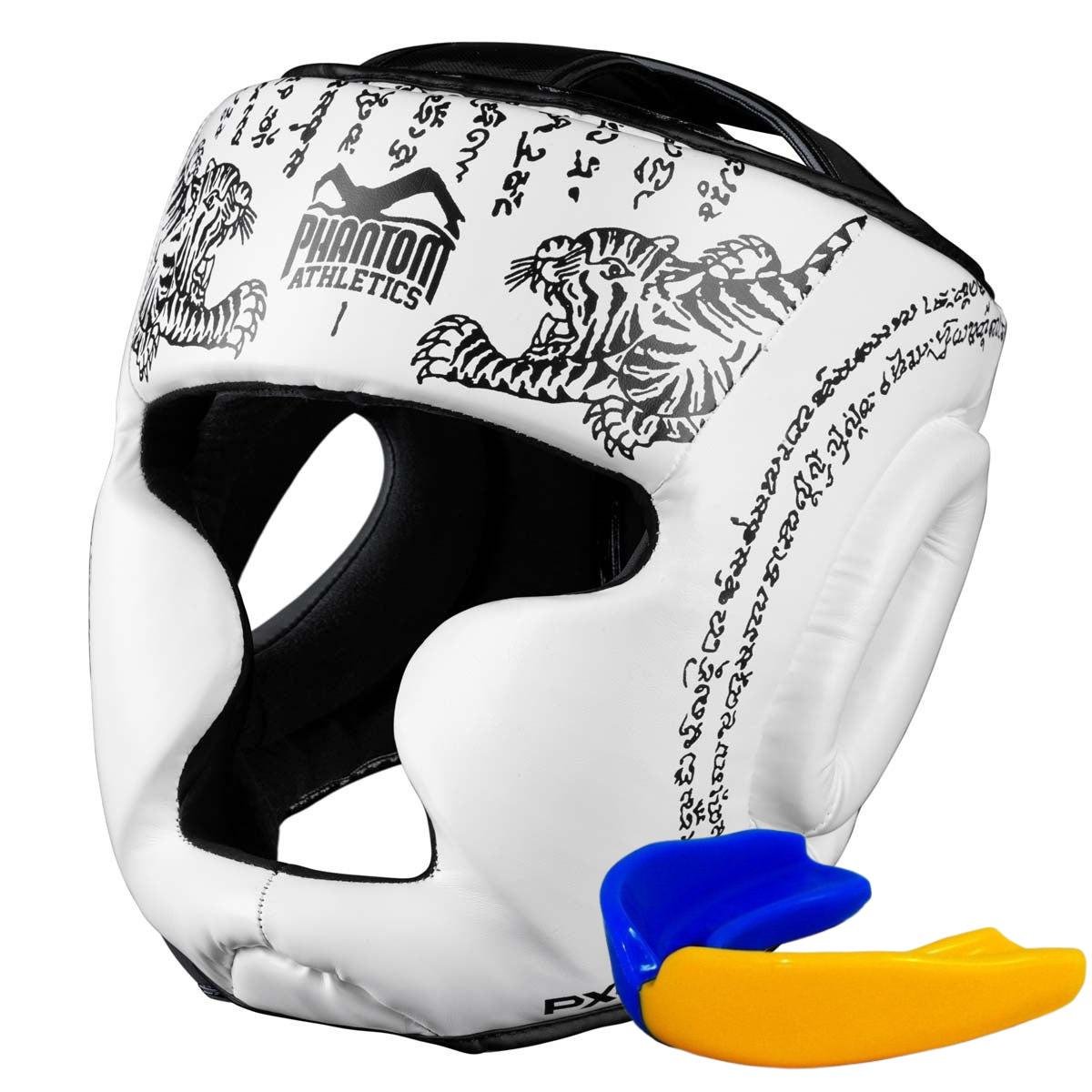 Боксерський шолом з капою Phantom Muay Thai Fulll Face White (24993791)