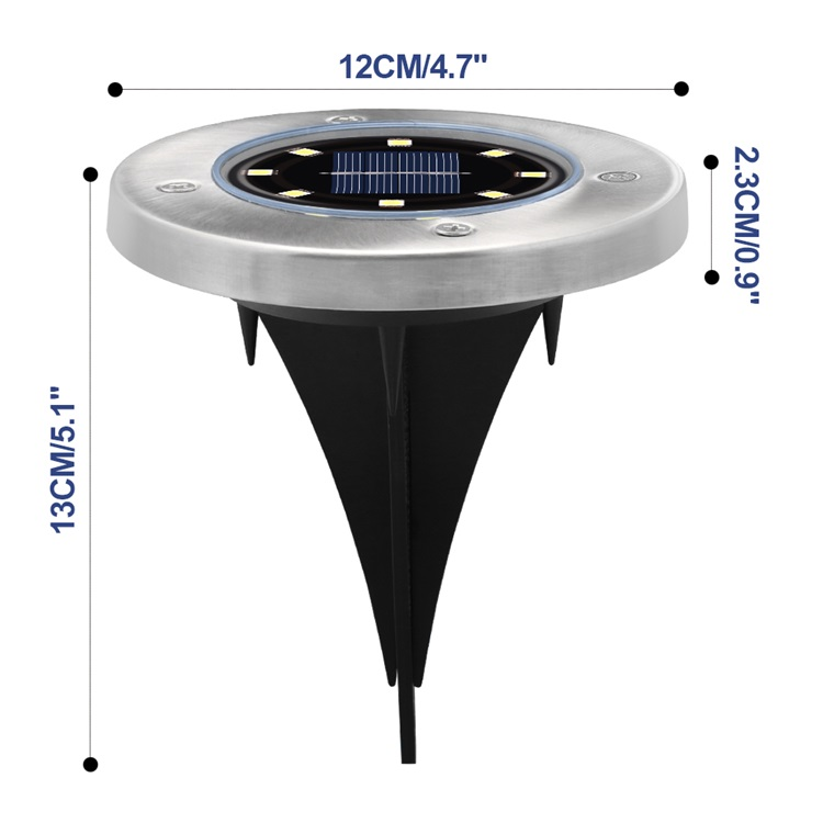 Светильник уличный Bell Howell Disk lights 4 led на солнечной батарее - фото 5