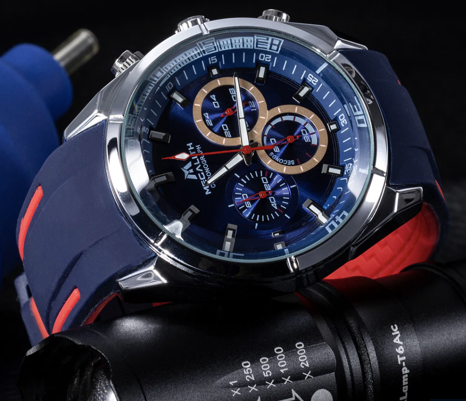 Годинник чоловічий стильний MegaLith 8049M/Quartz Men Watch | Rubber Band (2595136919) - фото 2