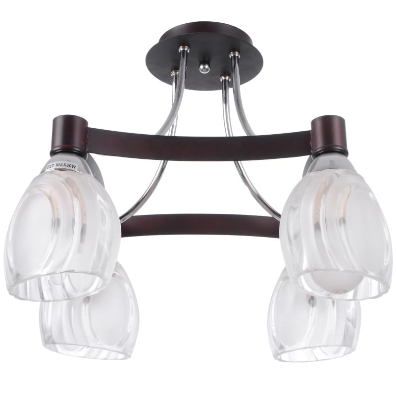 Люстра Brille LK-249S/4 E27 CH+W (L66-078)