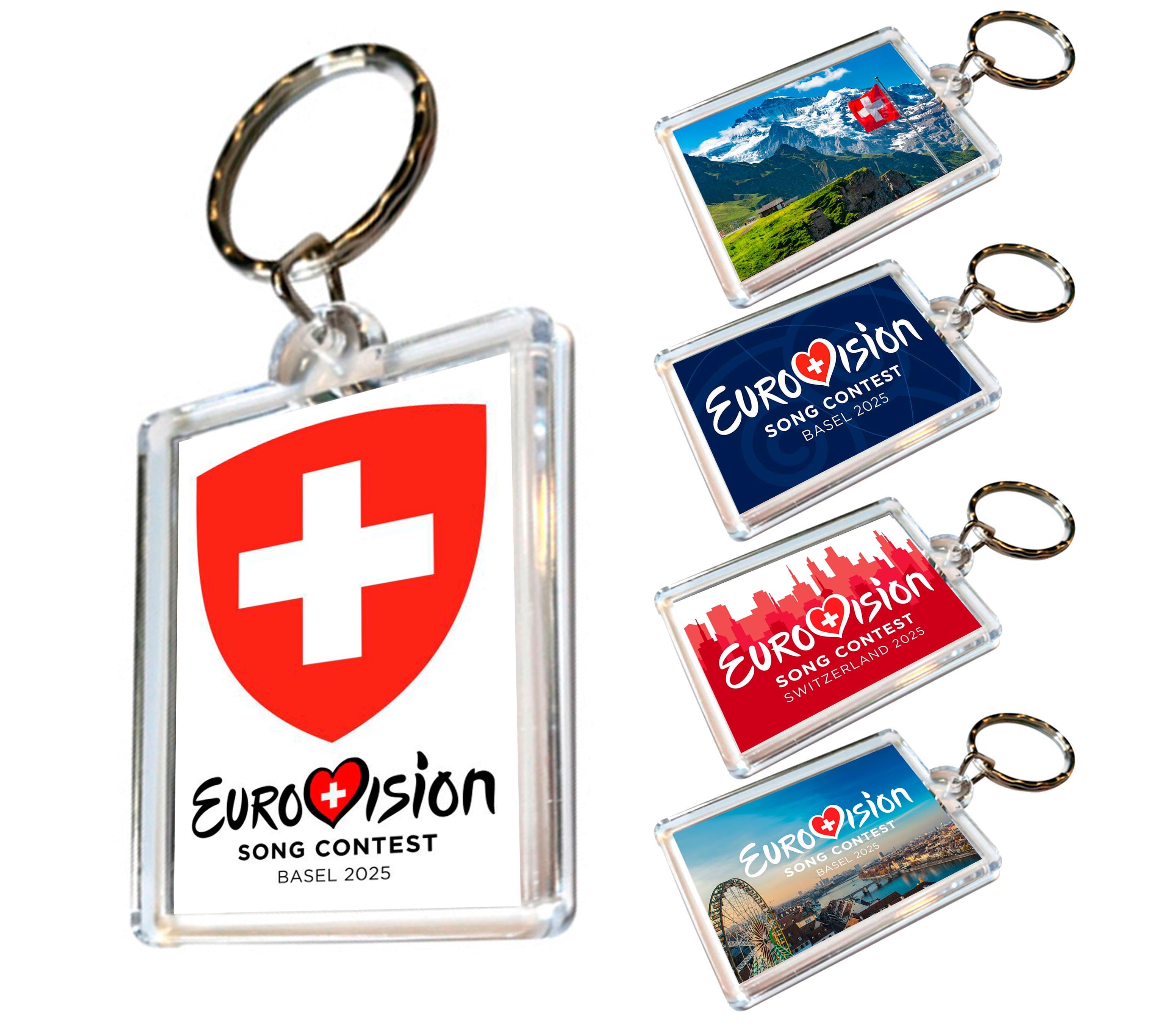 Брелоки акриловые APRIORI Евровидение 2025 5 шт. (UA2980)