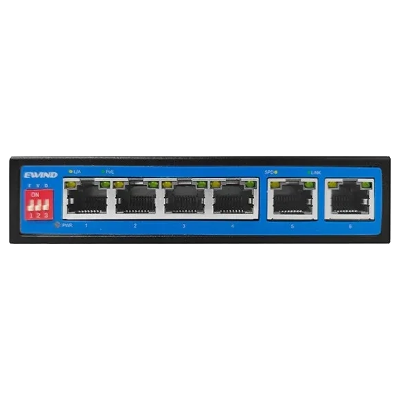 Коммутатор неуправляемый Ewind EW-S1906CF-DP PoE 6 портов