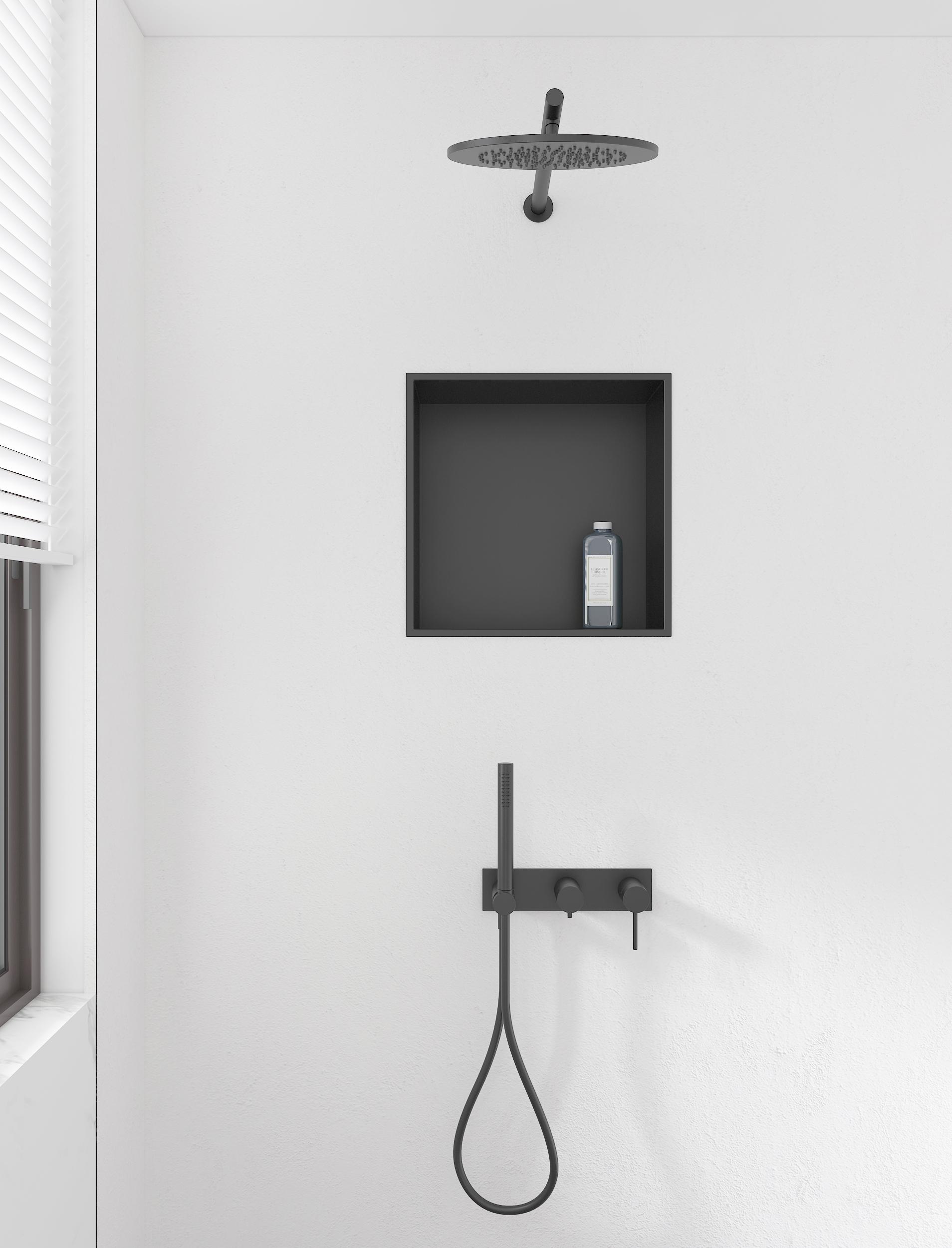 Полка-ниша для ванной комнаты MIXXUS Premium NICHE-0101 из нержавеющей стали BLACK (MI6678) - фото 5 Полка-ниша для ванной комнаты MIXXUS Premium NICHE-0101 из нержавеющей стали BLACK (MI6678) - фото 5