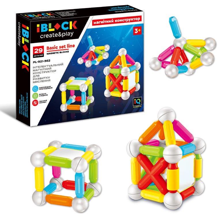 Конструктор магнітний PL-921-362 29 деталей (MTT-154371)