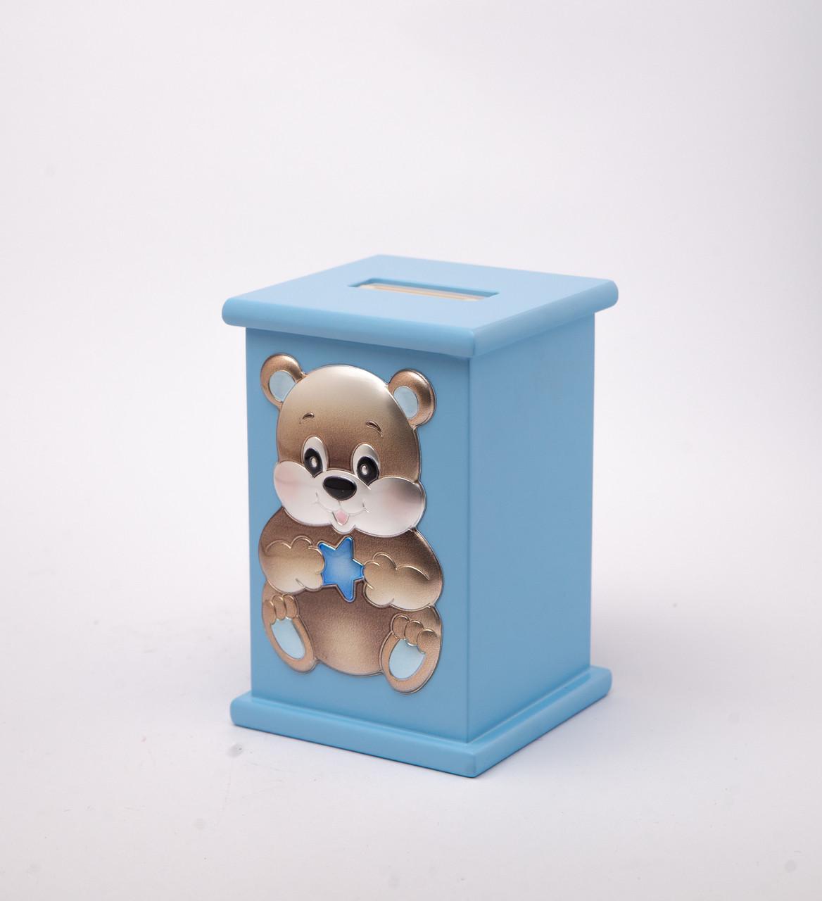 Дитяча скарбничка з срібною вставкою і музикою 13,5х9 см (MA/MB139-C) - фото 2