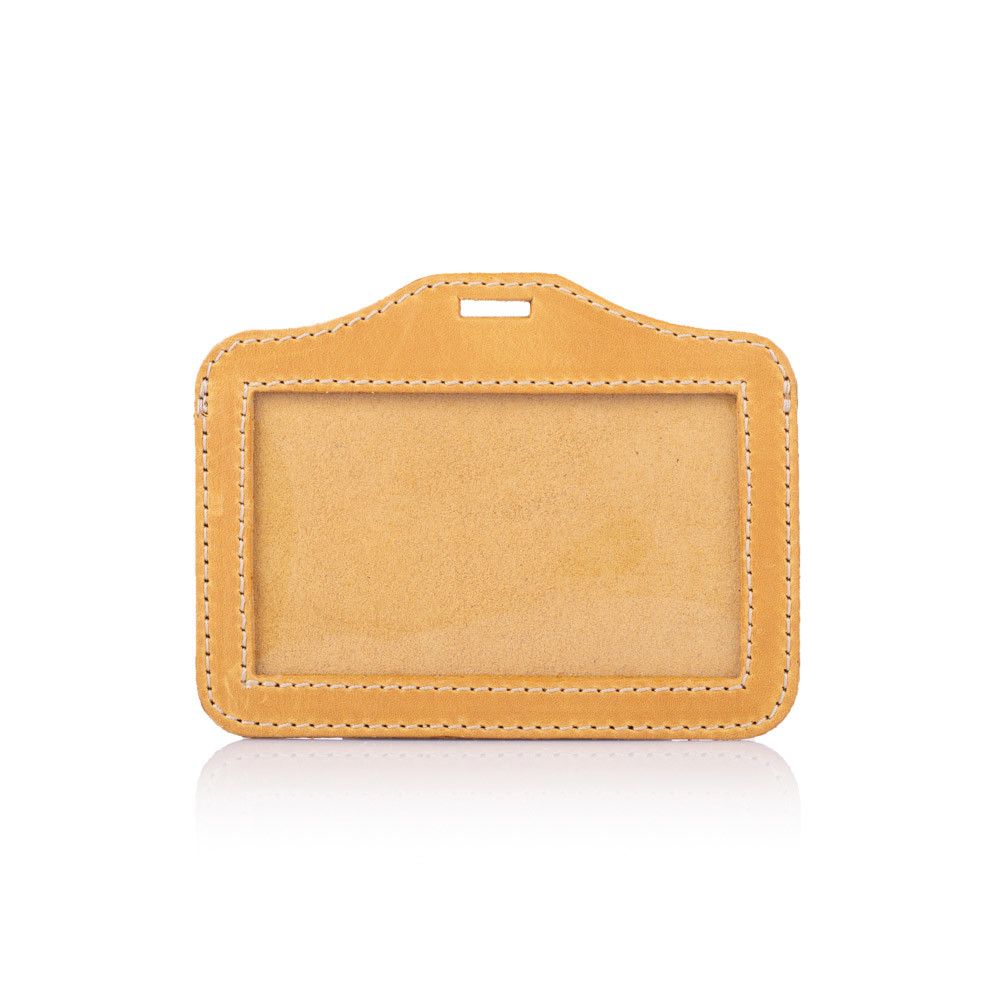 Бейдж Mobicase NC-03-A190 шкіряний Жовтий (14613773)