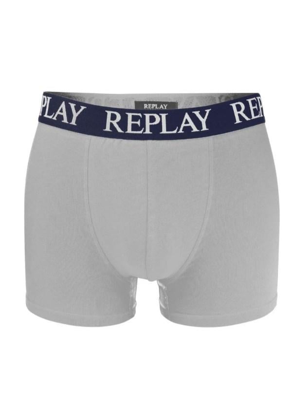 Трусы-боксеры мужские анатомические Replay 2 шт. XXL Темно-Синий/Серый (868687) - фото 3 Трусы-боксеры мужские анатомические Replay 2 шт. XXL Темно-Синий/Серый (868687) - фото 3