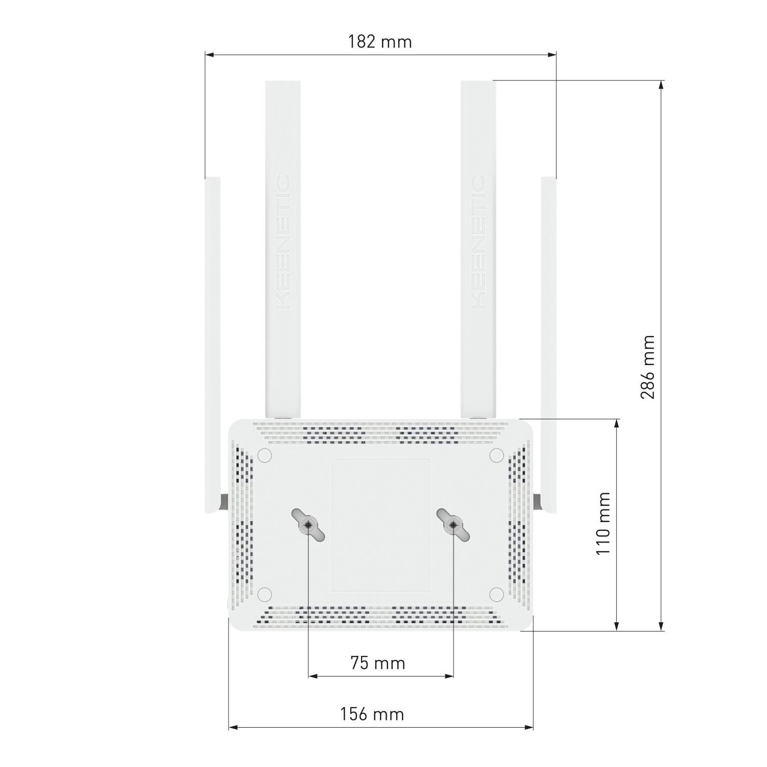 Маршрутизатор Keenetic Skipper KN-1912 Wi-Fi Серый с белым (20800012) - фото 5