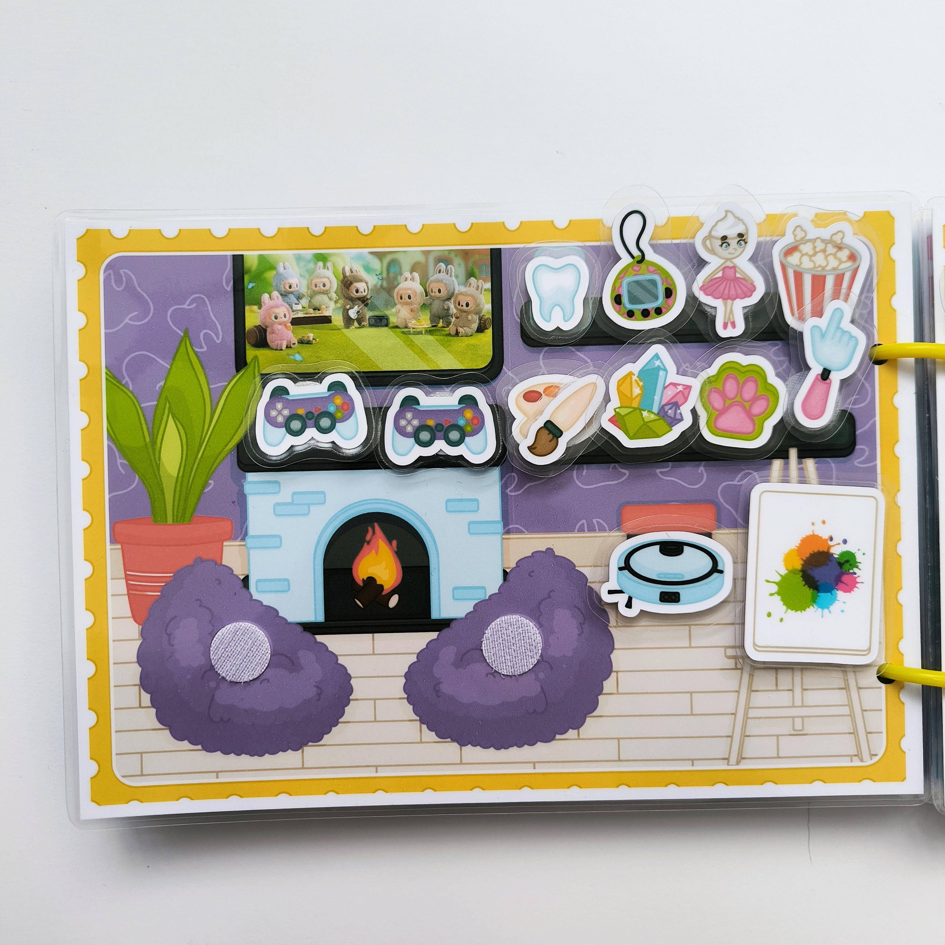 Книга на липучках Лабубу розвивающая (LP-0057) - фото 6 Книга на липучках Лабубу розвивающая (LP-0057) - фото 6