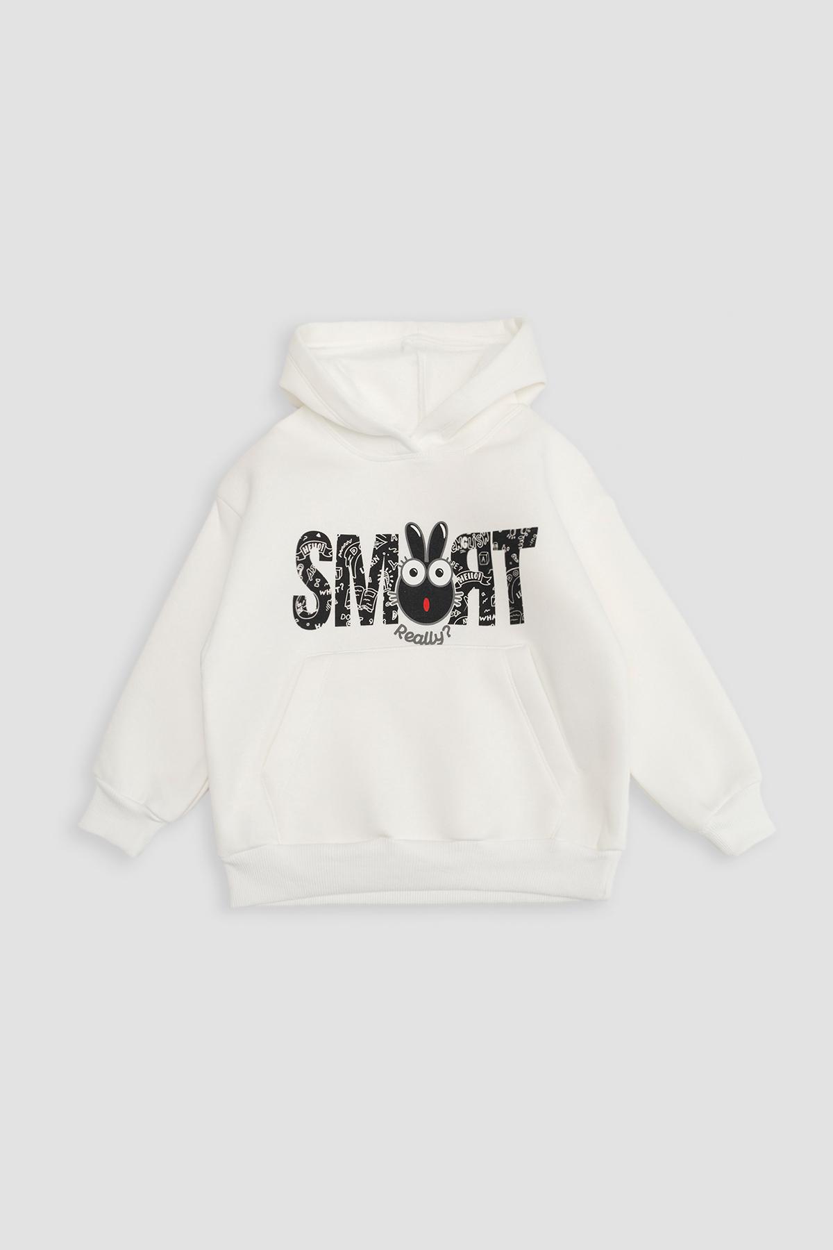 Худи для девочки ЦБ-00258674 134 см Молочный (28575886)