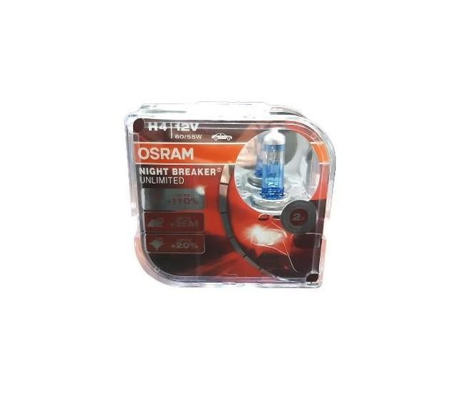 Лампа Osram H4 12V 60/55W Night Breaker Unlimited 64193 NBU