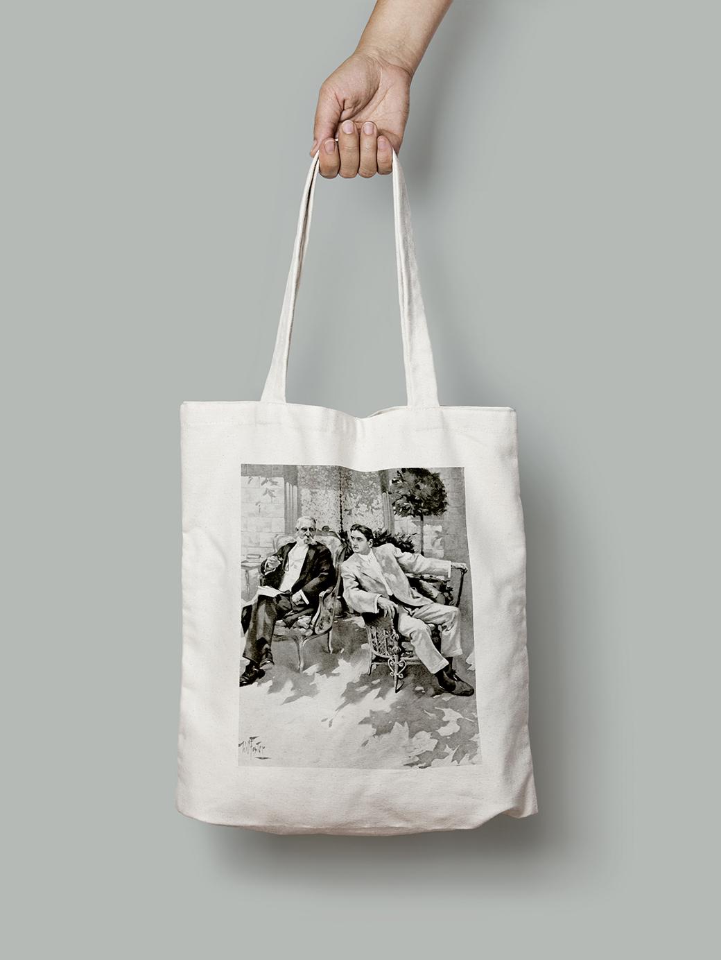 Эко-сумка Беседа отца и сына шопер (FA08061_Bag)