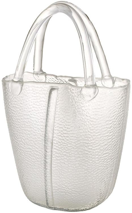 Ваза для цветов стеклянная женская сумочка 19,5х7,3х28 см