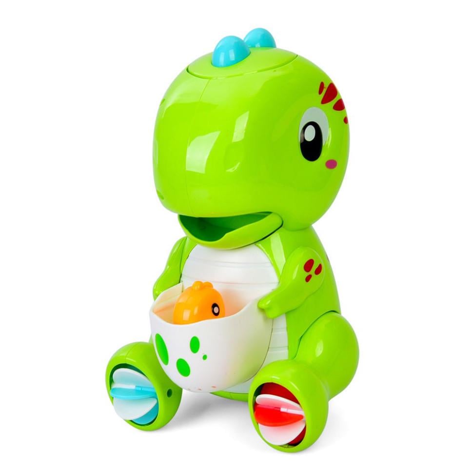Детская игрушка для купания Динозаврик 9928-9929 21 см водопад присоски Green (2990423938)