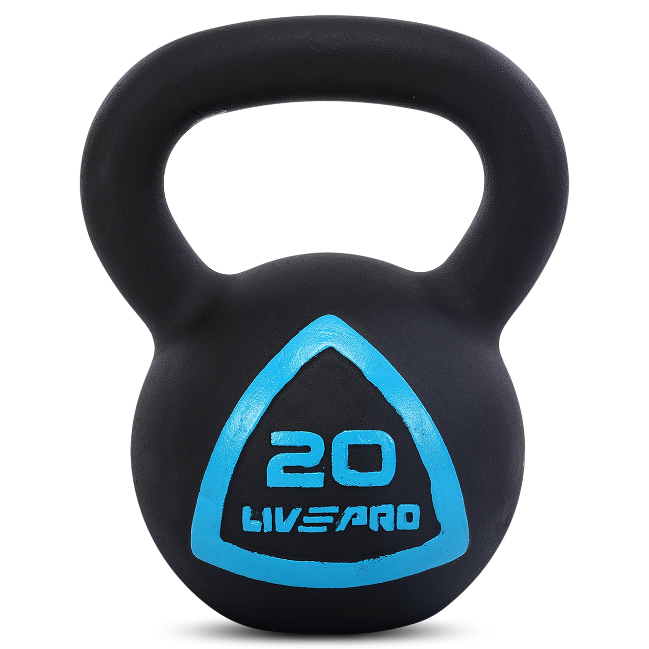 Гиря тренировочная цельная LiveUp LP8041-20 чугунная окрашенная 20 кг Черный (2532856191)