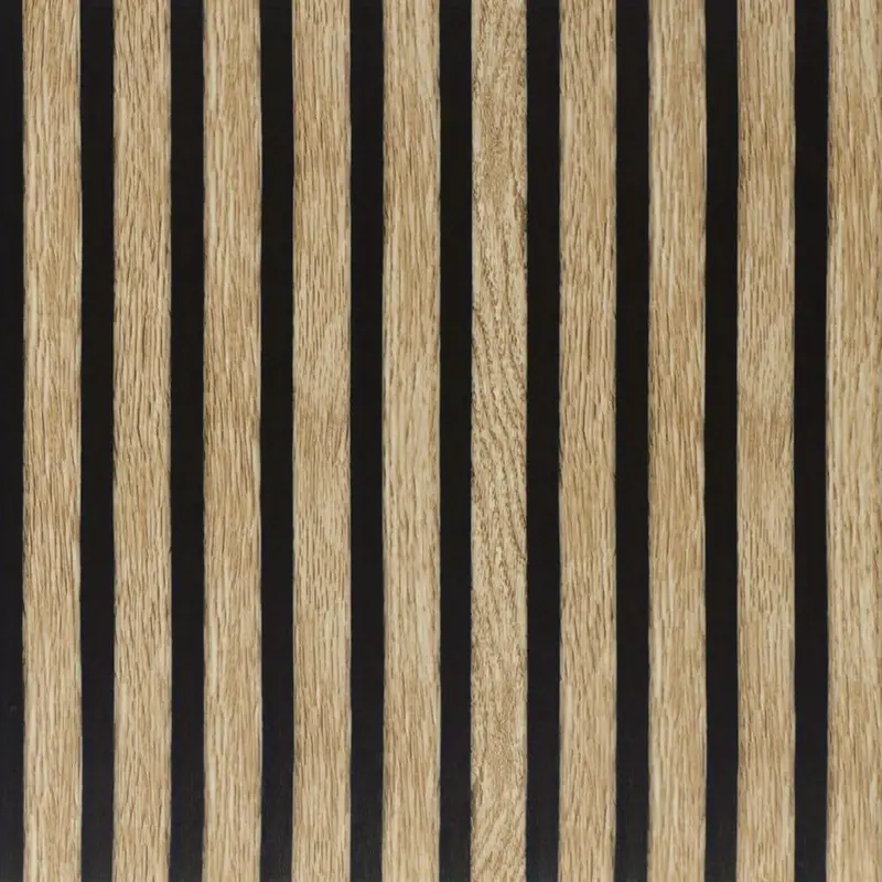 3D-панель самоклеящаяся имитация рейки 680x680x4 мм Коричнево-черный (Р1)