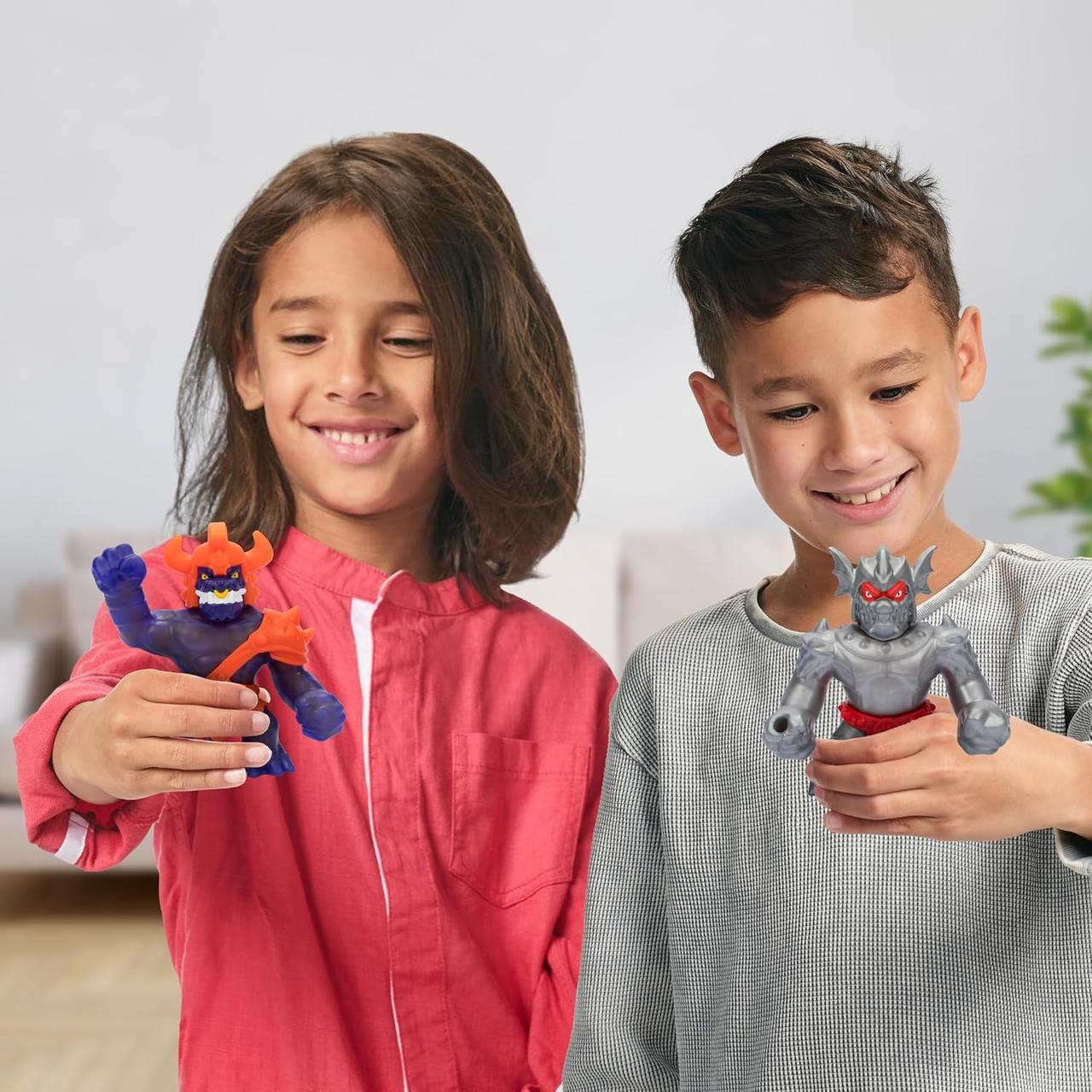 Игрушка-тягучка ГуДжитСу Goo Jit Zu Stretchy Knight Blazagon VS Squishy Corruptagon (42790) - фото 3 Игрушка-тягучка ГуДжитСу Goo Jit Zu Stretchy Knight Blazagon VS Squishy Corruptagon (42790) - фото 3