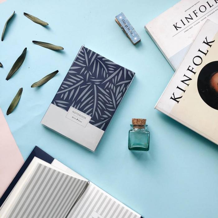 Блокнот write&draw blue leaves - фото 2