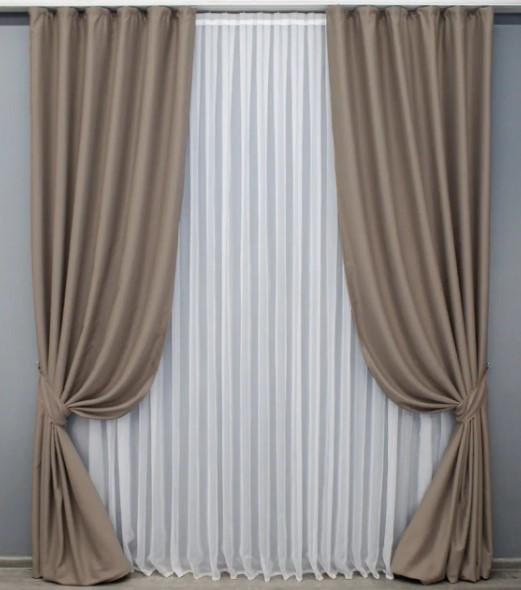 Комплект штор блекаут Midnight 1,5х2,9 м 2 шт. Капучино (1674ш 37-0210)