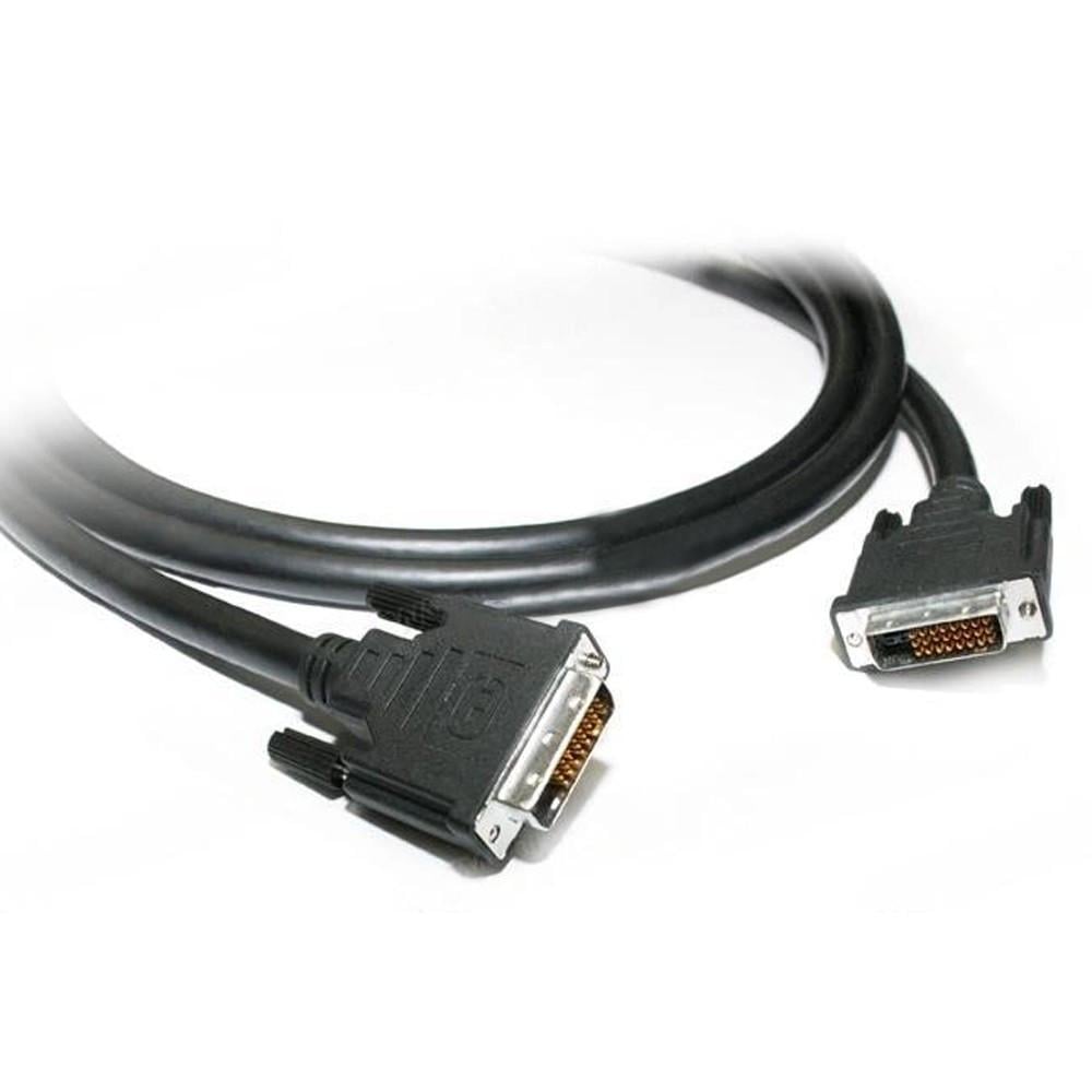 Кабель цифровой DVI-D Dual Link Standard Ø 9,5 мм двунаправленный сигнал 7P 2x7х0, 16 мм AWG26 +5C Черный (000001092)