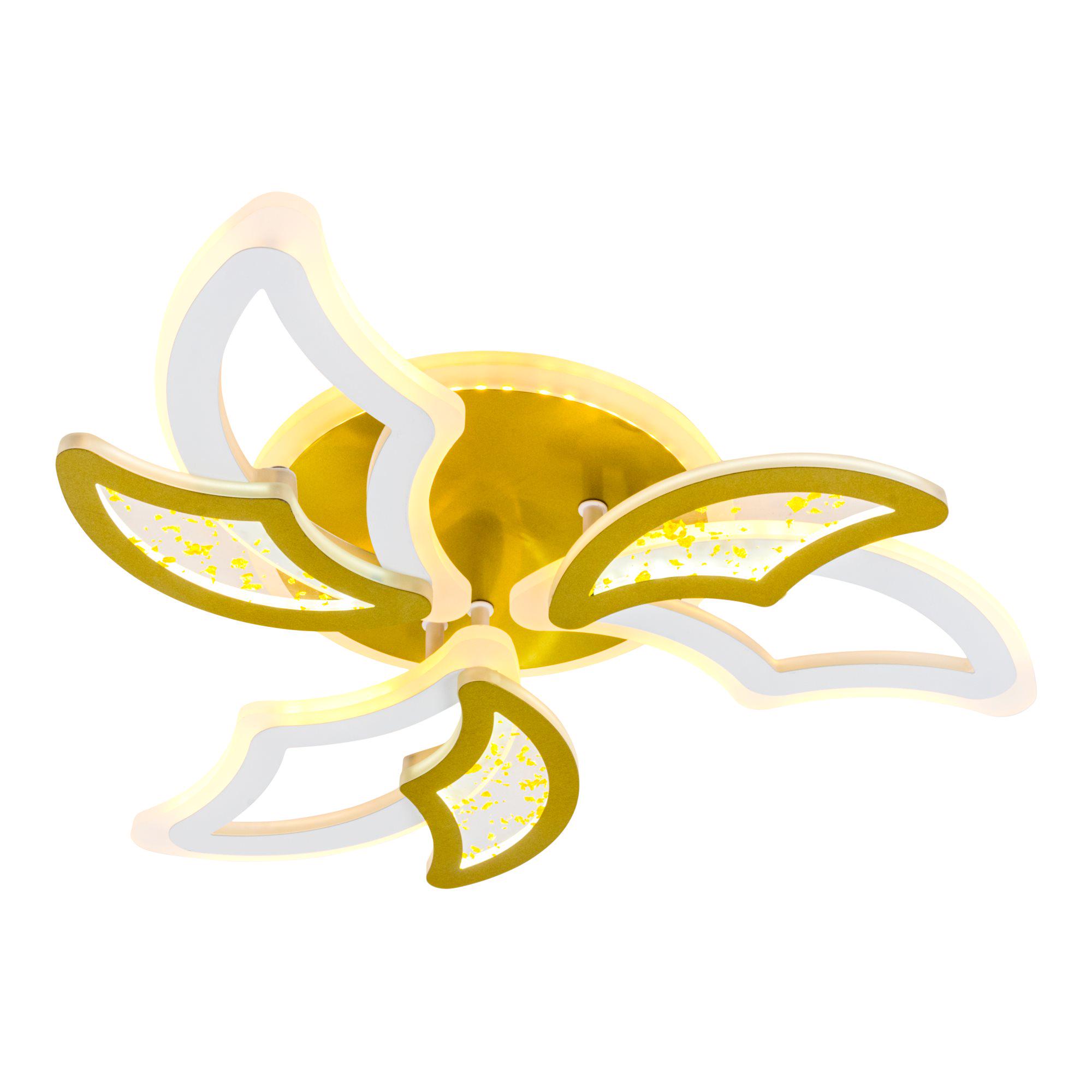 Люстра светодиодная с пультом Valeso V K29128-3+3+1 White/Gold (000036421) - фото 10