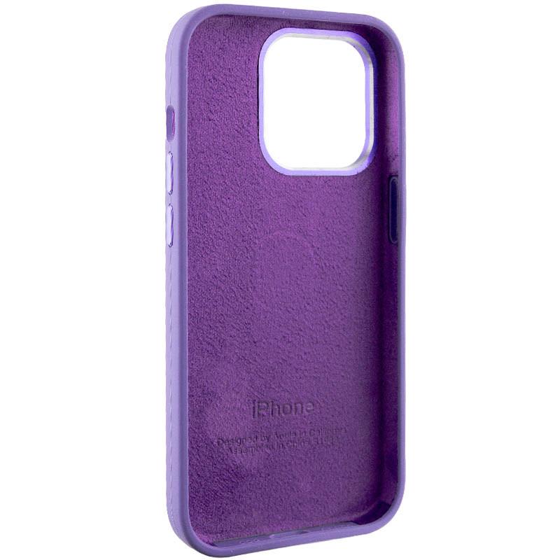 Протиударний чохол Silicone Case Metal Buttons (AA) для Apple iPhone 13 Pro (6.1") Фіолетовий / Iris - фото 6