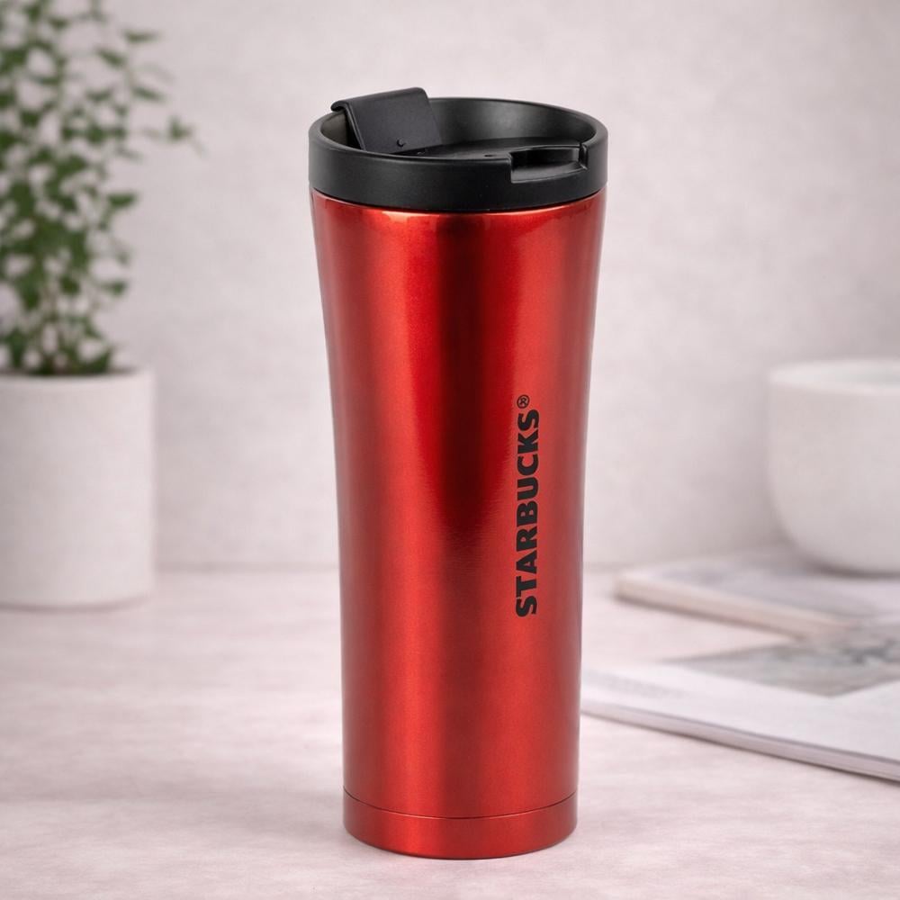 Термокружка 124710 500 мл із нержавіючої сталі 304 з кришкою-поїлкою Червоний