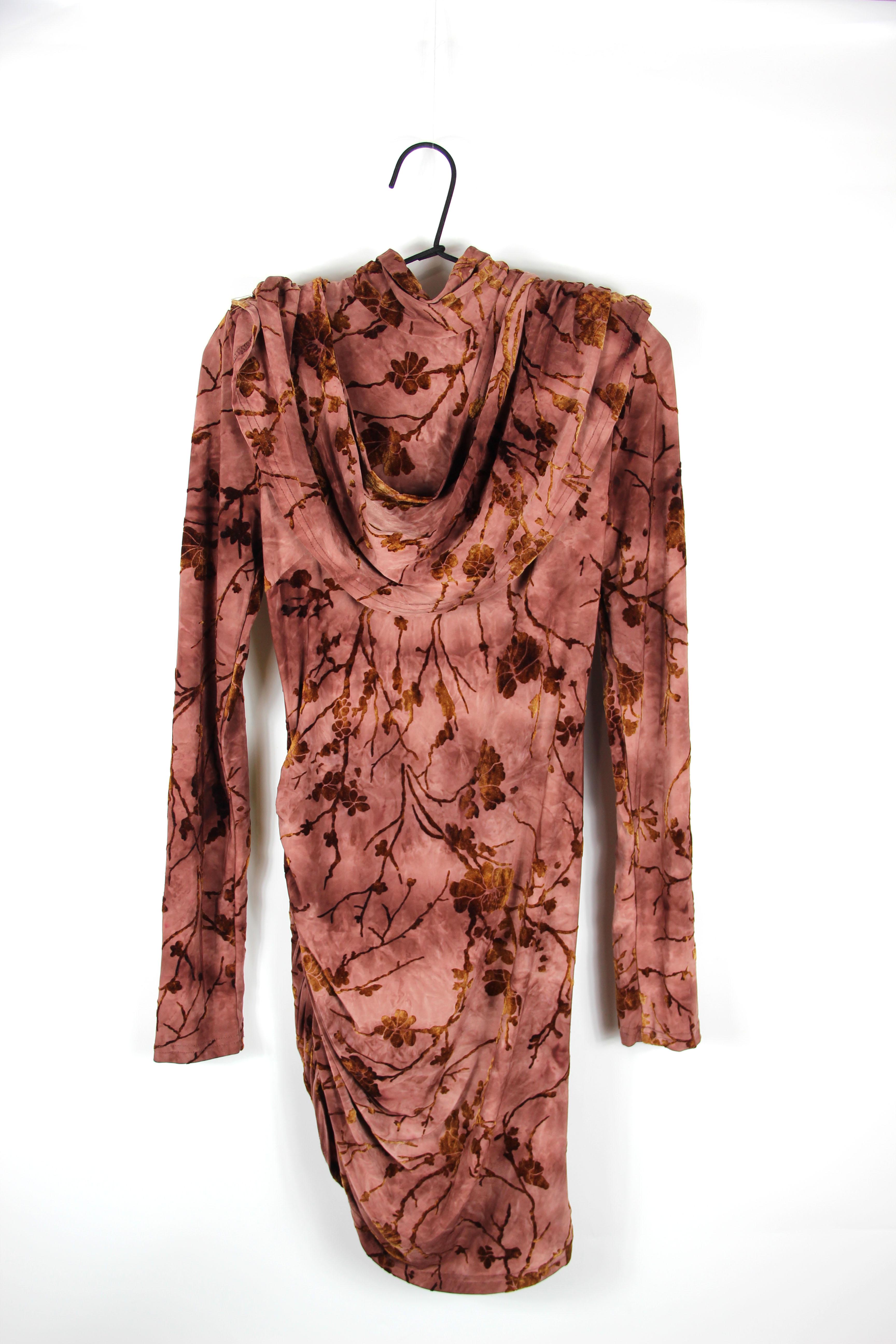 Сукня Pretty Little Thing 6345 Квіти р. 34 Бордовий (5715503417654)