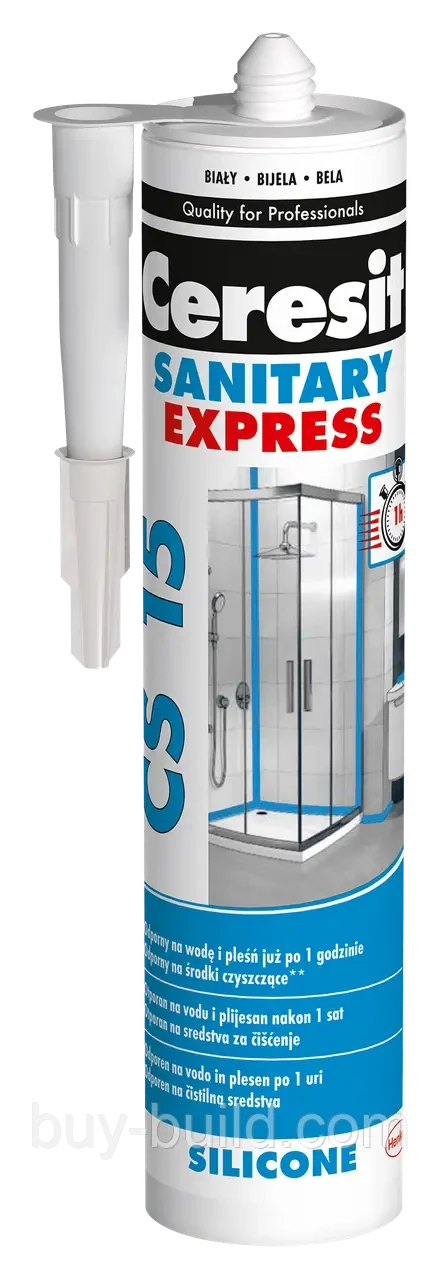 Герметик Ceresit CS15 express 280 мл Прозрачный (2681133) Герметик Ceresit CS15 express 280 мл Прозрачный (2681133)