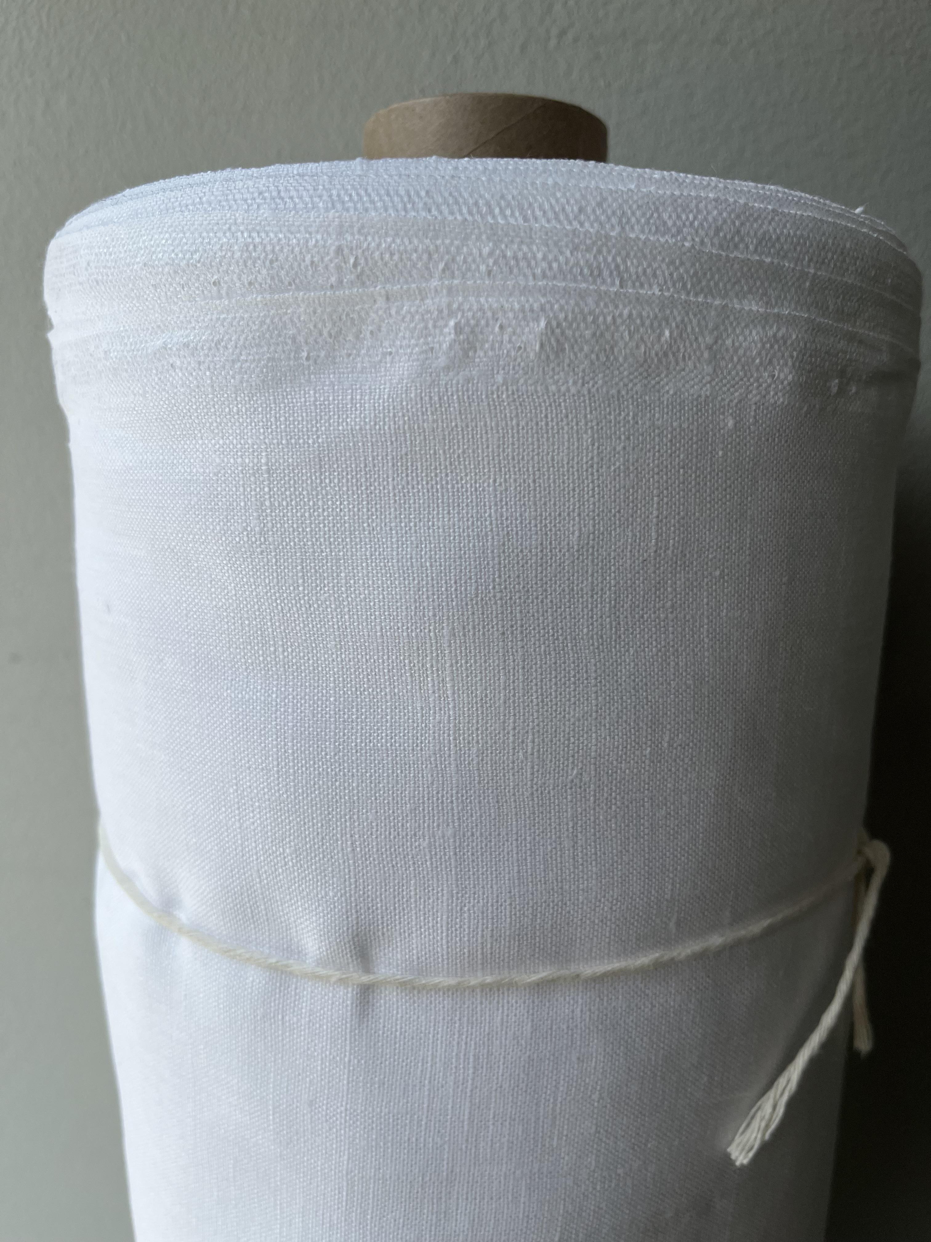 Ткань костюмная смягченная Linen Plus 100% лен 150 см 101 Белый