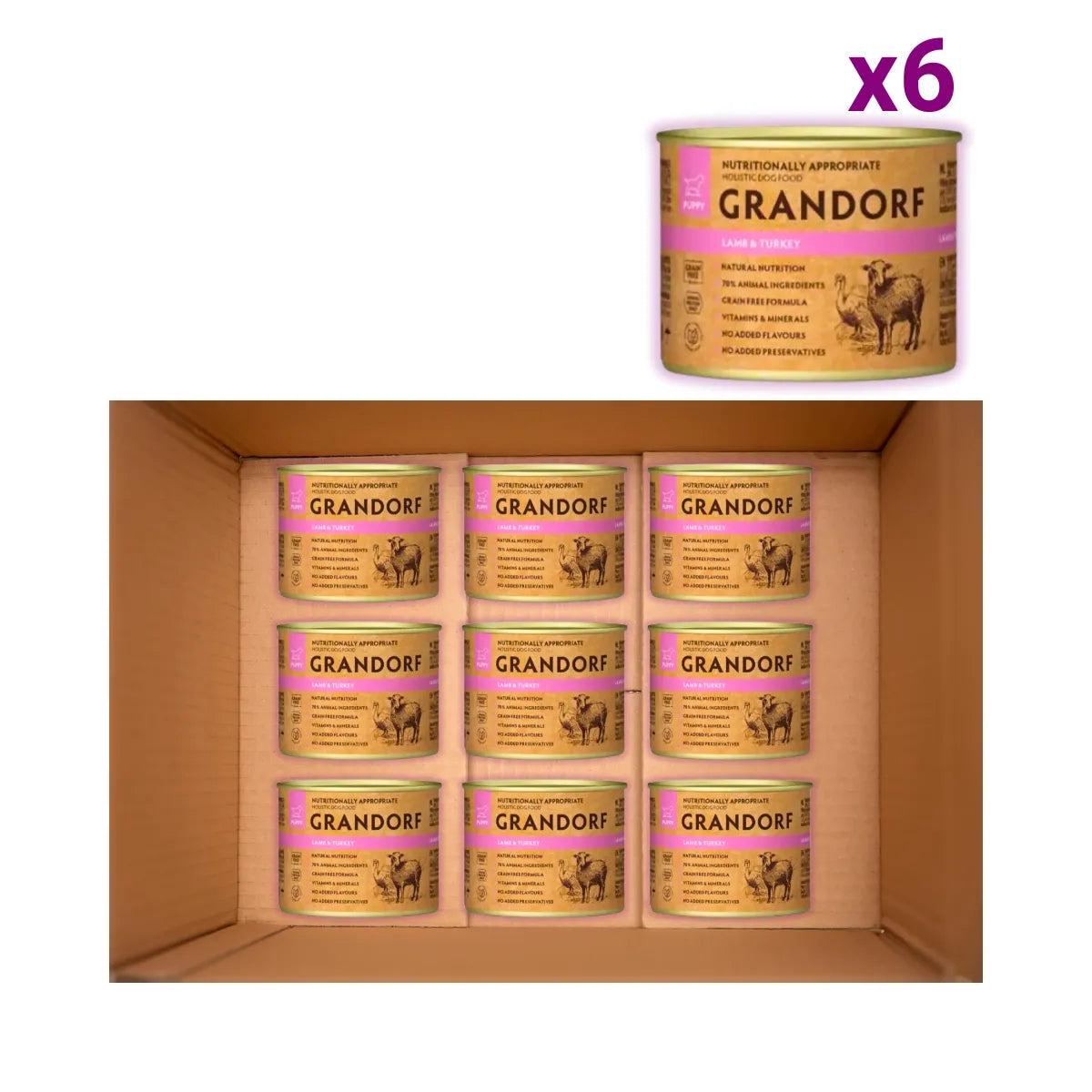 Корм влажный для щенков Grandorf Ягненок и индейка для щенков всех пород 200 г х 6 шт. (PGDW99201) - фото 2