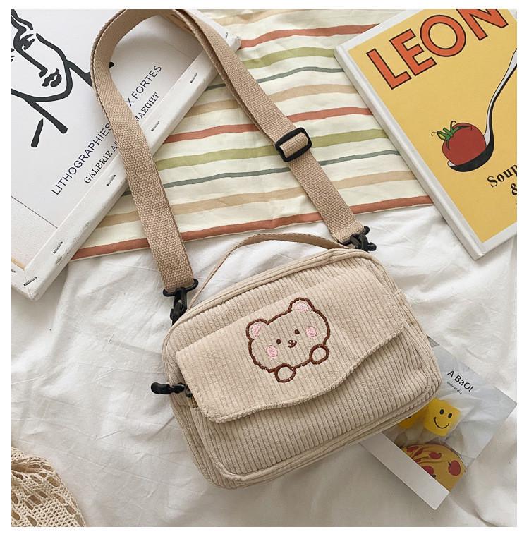 Сумка с медведем Тедди для девочки Бежевый (А135) - фото 5 Сумка с медведем Тедди для девочки Бежевый (А135) - фото 5