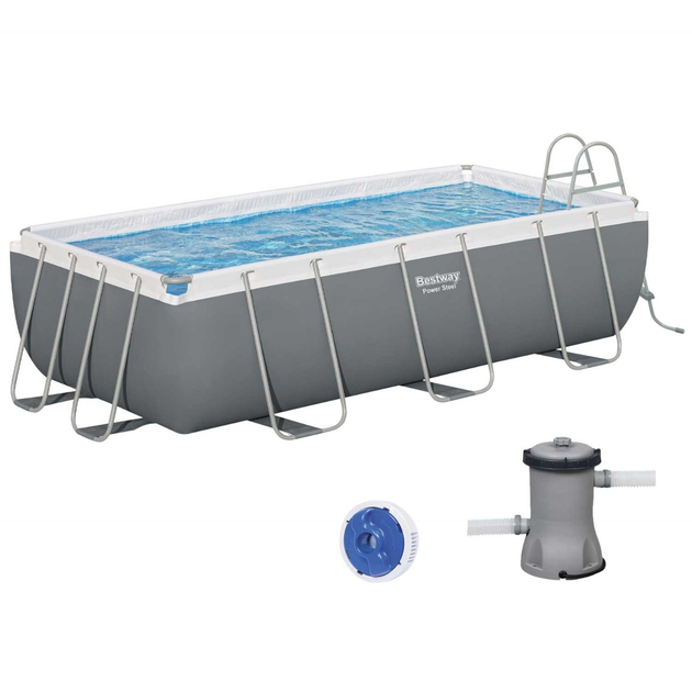 Бассейн каркасный прямоугольный Bestway 56441 18в1 404x201x100 см () - фото 4 Бассейн каркасный прямоугольный Bestway 56441 18в1 404x201x100 см () - фото 4