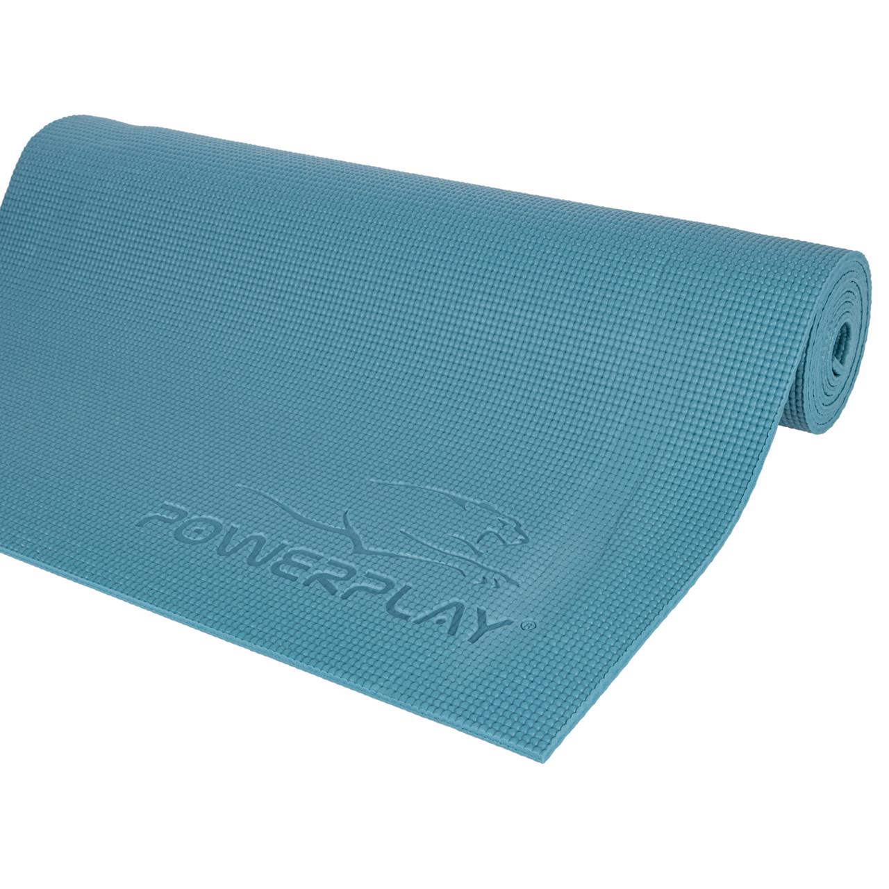 Коврик для йоги и фитнеса PowerPlay 4010 PVC Yoga Mat Зеленый (20176187) - фото 5