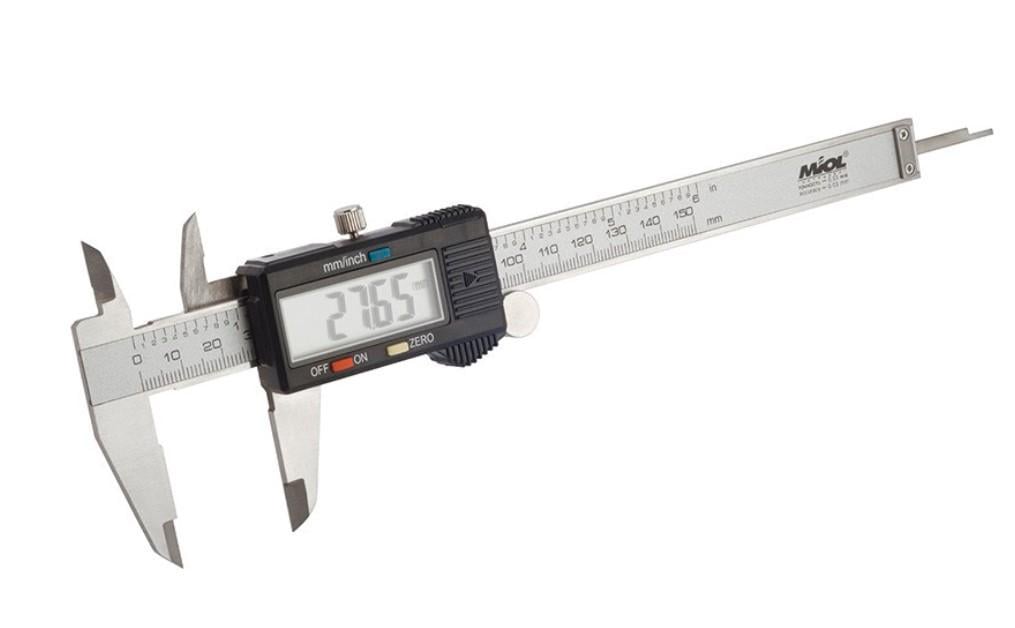Штангенциркуль цифровой Miol 150 мм 0,01 мм (23585) Штангенциркуль цифровой Miol 150 мм 0,01 мм (23585)