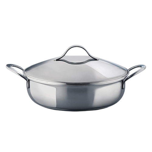 Кастрюля с крышкой Barazzoni Dolce Vita низкая 4 л (267104028)