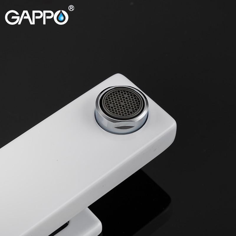 ᐉ Змішувач для умивальника Gappo Futura G1017-8 Білий/Хром • Краща ціна ...