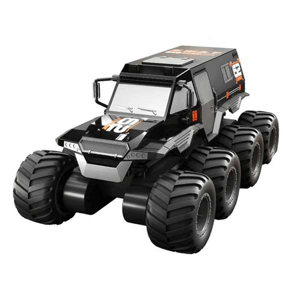 Машинка-всюдихід на радіокеруванні JJRC Q137 Амфібія 1:16 8WD Black (d387)