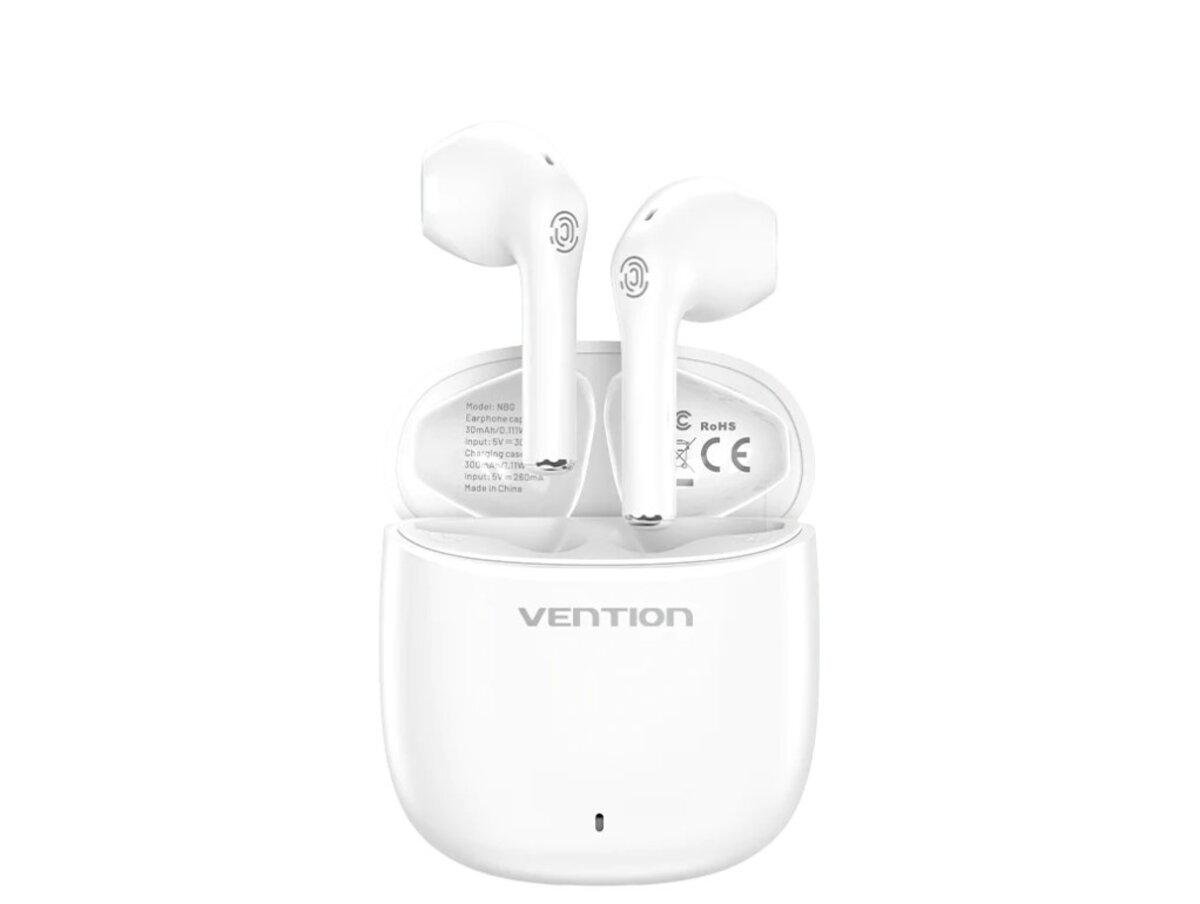 Наушники беспроводные Vention Elf Earbuds E02 300 mAh Bluetooth 5.3 White (602015)
