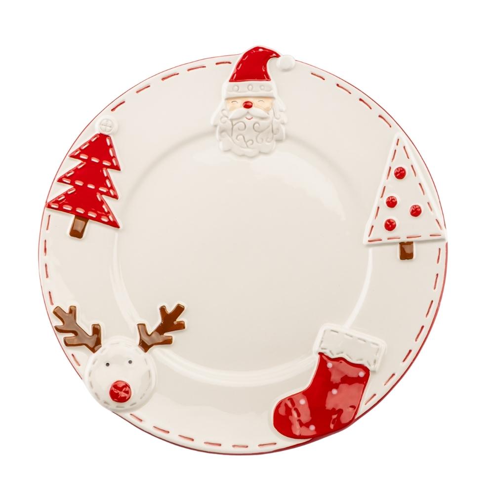 Блюдо Elisey Рождественский круговорот 26,7 см Красный (UD-243-N-9)