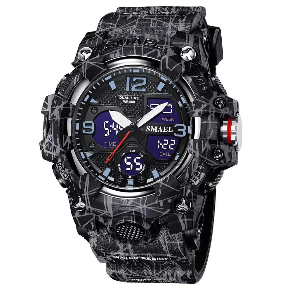 Часы наручные мужские Smael 8008N Camo Black (17788)