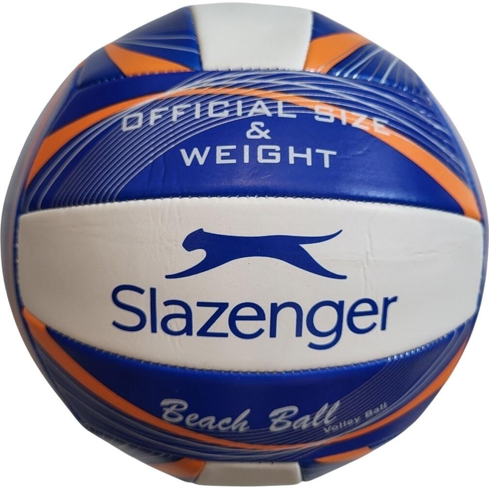 Мяч для пляжного волейбола Slazenger AC BEACH VOLLEYBALL р. 4 Сине-бело-оранжевый (307781)