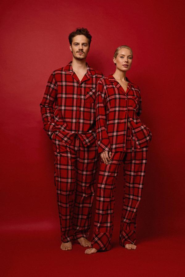 Піжама жіноча Aruelle сорочка і штани XL Червоний (Bell-long) - фото 7