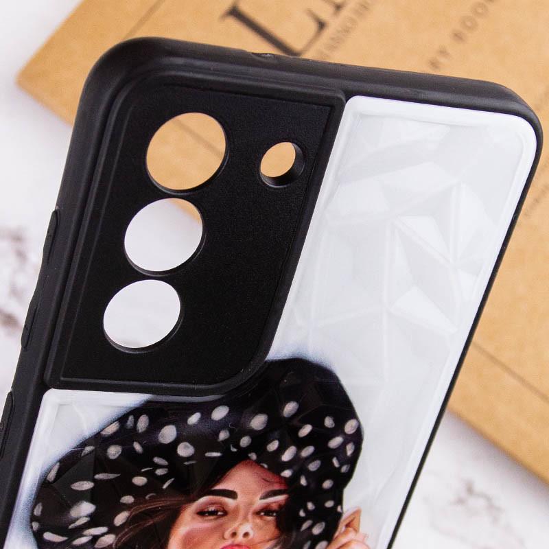 Противоударный TPU+PC Чехол Prisma Ladies для Samsung Galaxy S22 Girl in a hat - фото 5