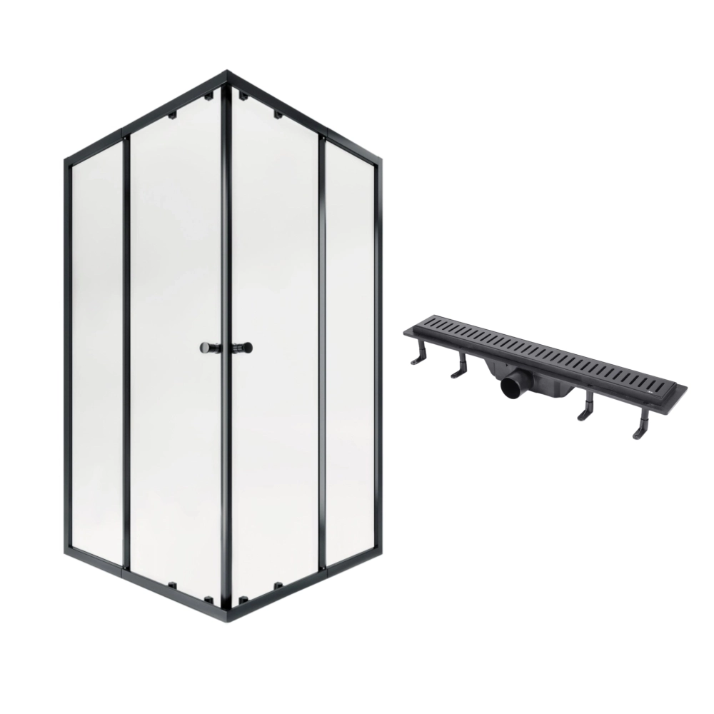 Душевая кабина Qtap PISCES 1900x1050 мм квадратная стекло 5 мм без поддона с трапом для душа QT DRY (SD00053480)