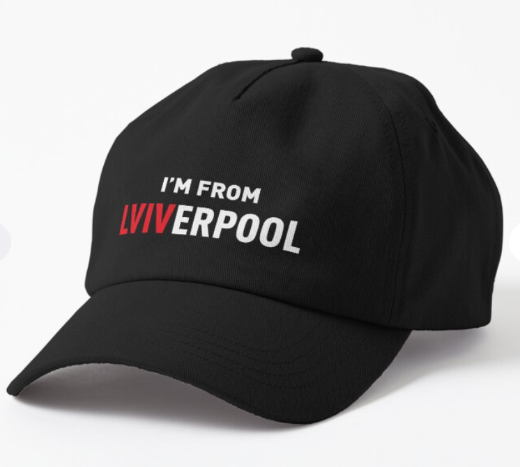 Кепка унисекс Malfini с патриотической надписью "I'm from Lviverpool Львів" Черный (УКР383К-1)