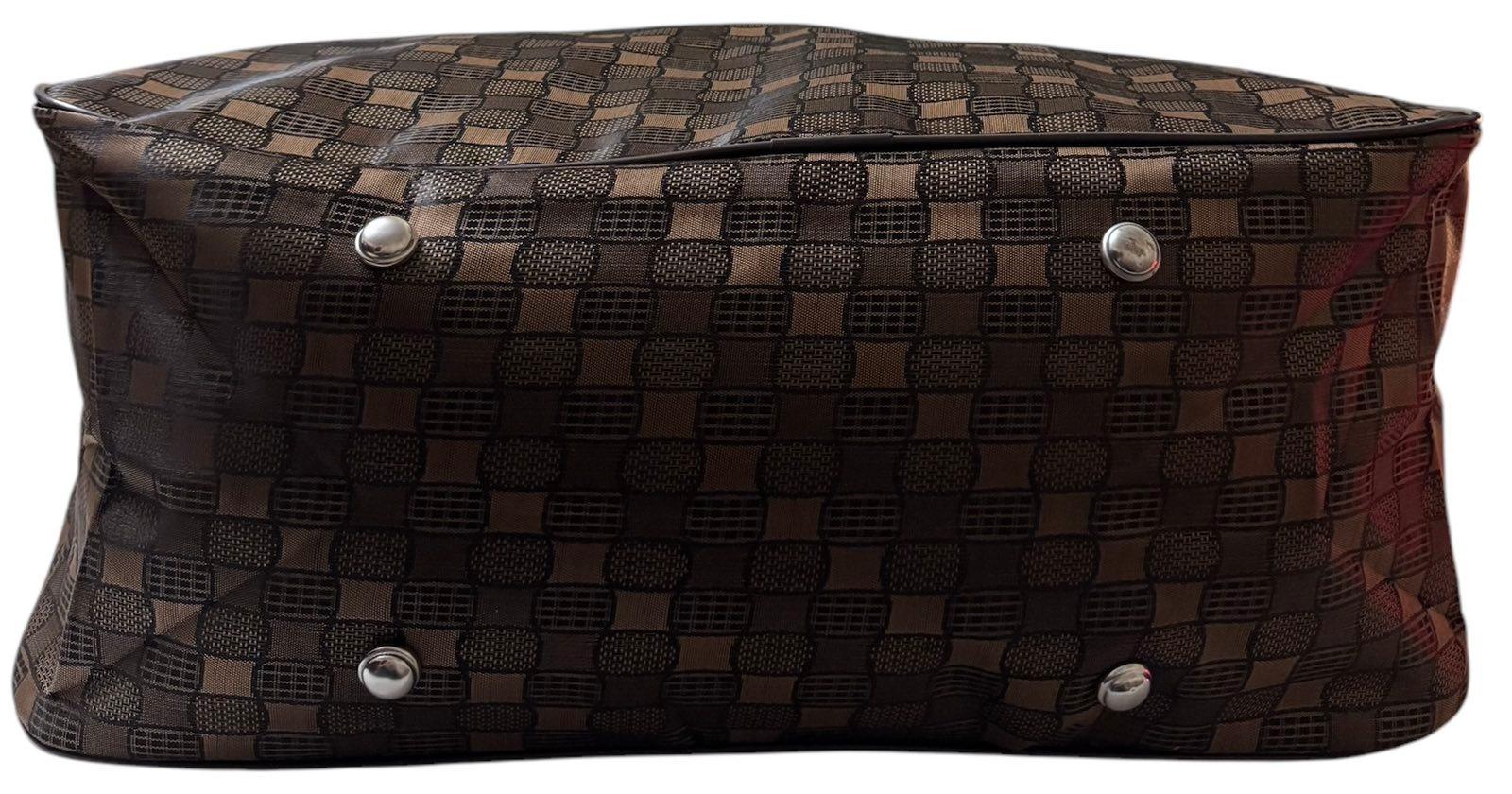 Сумка дорожная ручная кладь с длинным ремнем через плечо Темно-коричневый (8809BB) - фото 4