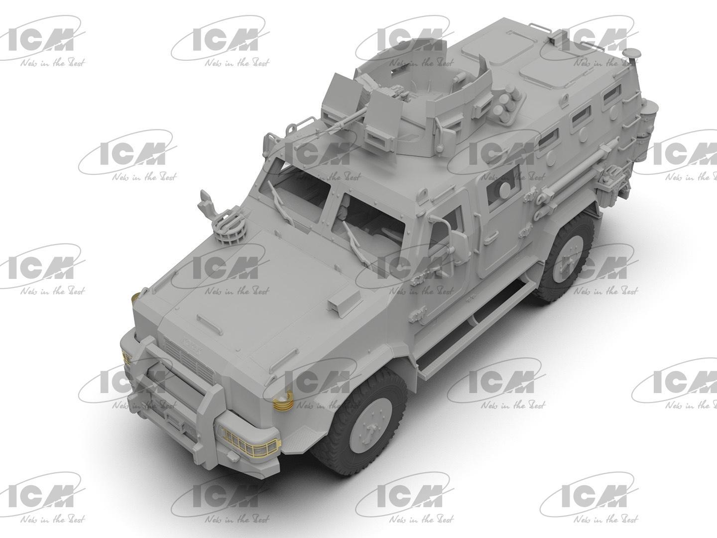 Сборная модель ICM Козак-2 украинский бронеавтомобиль MRAP-класса (35014) - фото 13